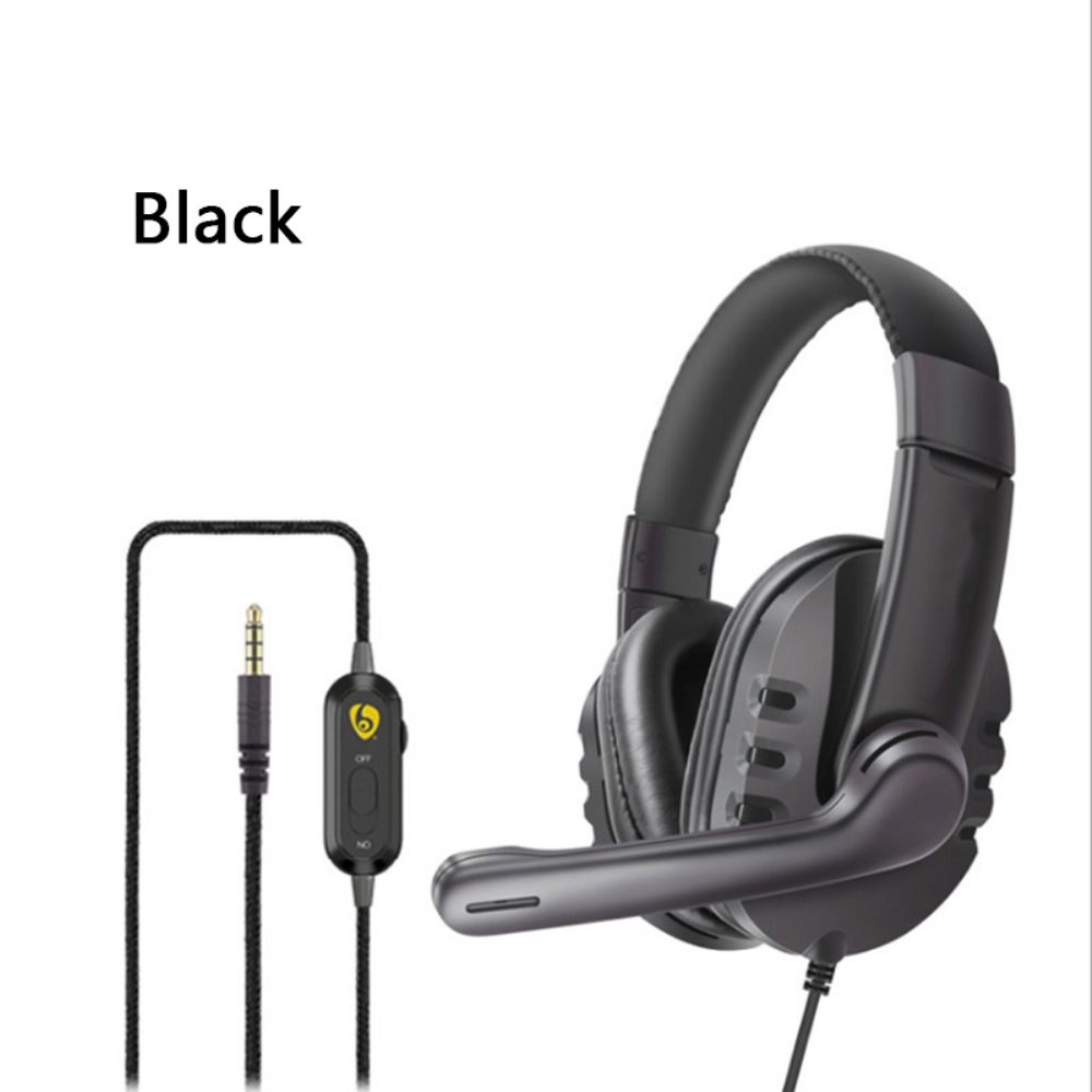 1 pair Typec/3.5mm Wired Gaming Headphones Bass Stereo PC Gamer Over Ear Headset With Mic For Computer PS4/Xbox One/Laptop with Portability