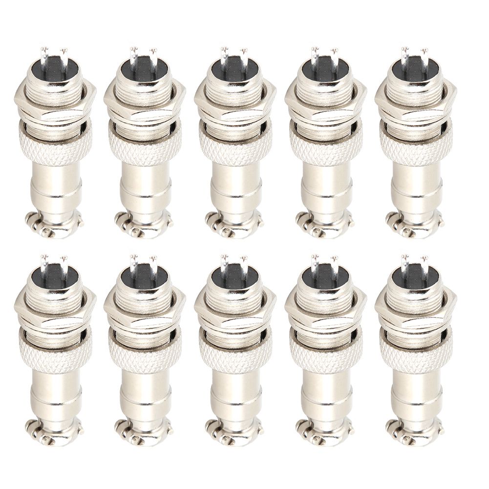 Aviation Socket Plug GX12-2-Core Connector Male And Female/set Panel Metal Wire
