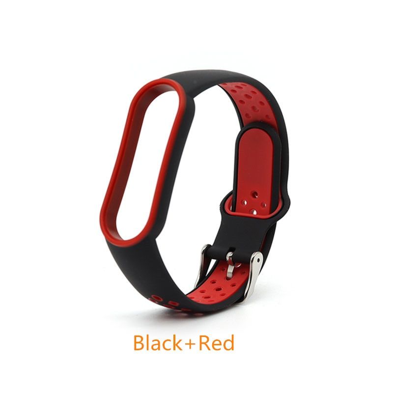 Fashion Breathable Silicone TPU Wrist strap for Xiaomi Mi Band 3 4 5 6 Smart Watch Bands Replacement Bracelet Strap Accessories