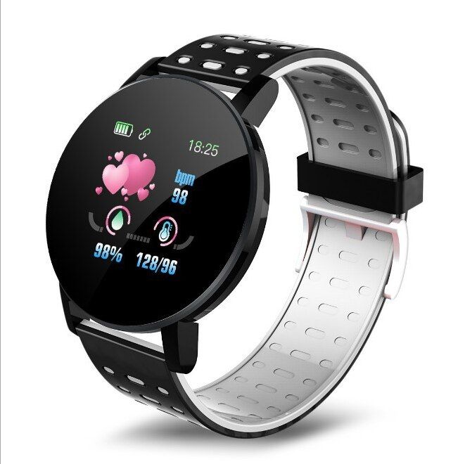 119 Plus Smart Watches Heart Rate Watch Women Men Smart Wristband Sports Band Smartwatch For Android With Alarm Clock Bracelet
