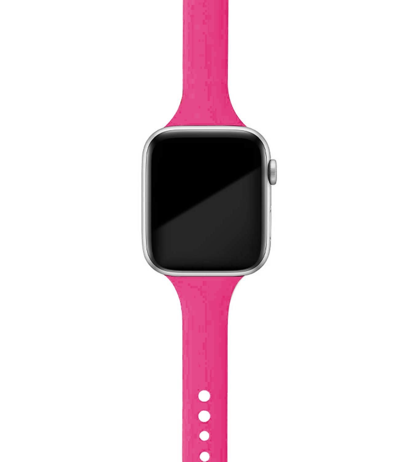 Slim strap for Apple watch band 38mm 44mm soft Sport Silicone wrsit women belt bracelet iWatch series 6 3 4 5 SE 40mm 42mm