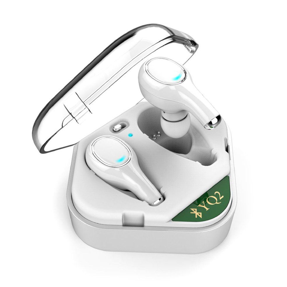Wireless Earbud Sport Headphone In-Ear Headset BEarphone - White