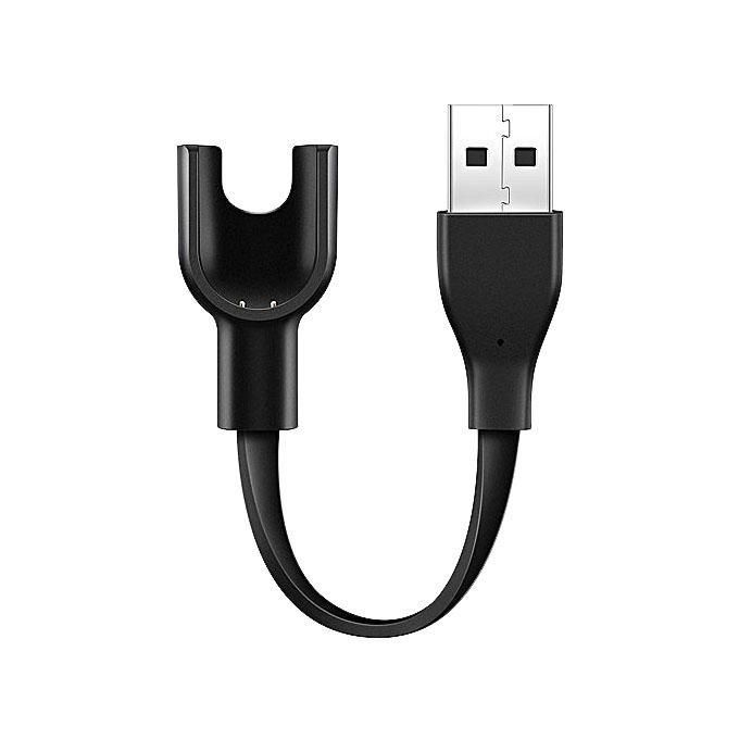 USB Charging Cable Dock Charger for Mi Band 3 - Black