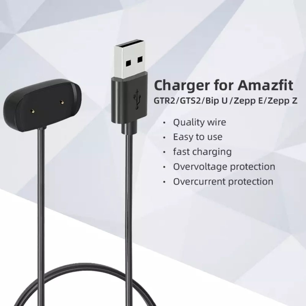 Smart Watch Charger Dock Adapter USB Charging Cable Cord For Amazfit Gtr 2 (GTR2) / Gts 2 (GTS2) / Bip U / Gtr 2e
