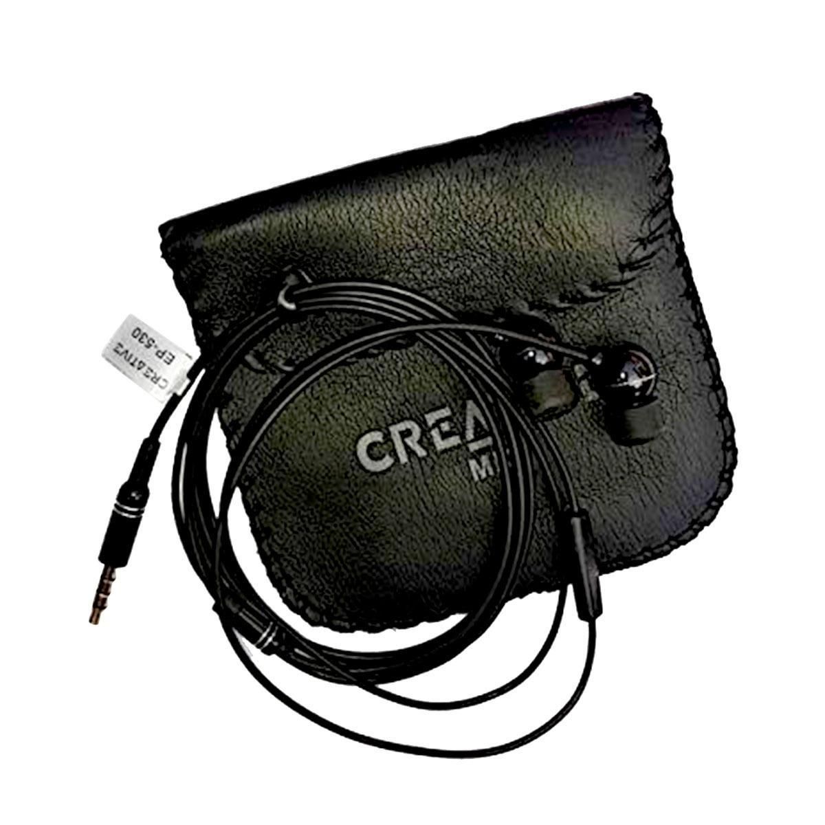 High Bass Audio Creative Earphone with Pouch EP-530 HiFi Earphone In EarBest Bass Sound Good Quality Headphone with mic