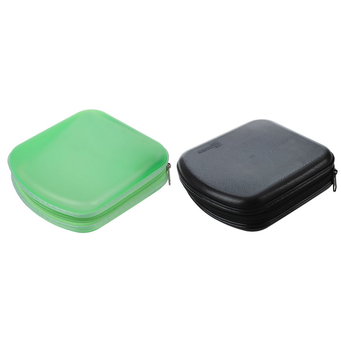 2x 40 Disc CD DVD VCD DJ Storage Media Holder Sleeve Case Hard Box Wallet Carry Bag-(Green&Black)