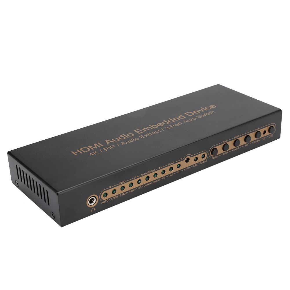 HDMI 3x1 4K Digital Optical Audio Extractor Converter Adapter DTS Dolby PCM2.0