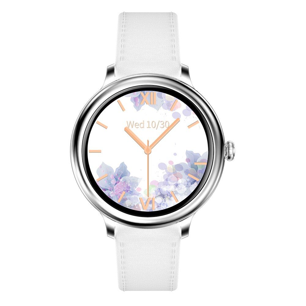 RUNDOING NY13 Stylish Women Smart Watch Round Screen Customized Wallpaper Smartwatch For Girl Compatible For Android And IOS