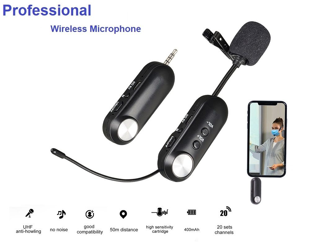 T3 Professional Universal UHF 50M Headset Wireless Microphone