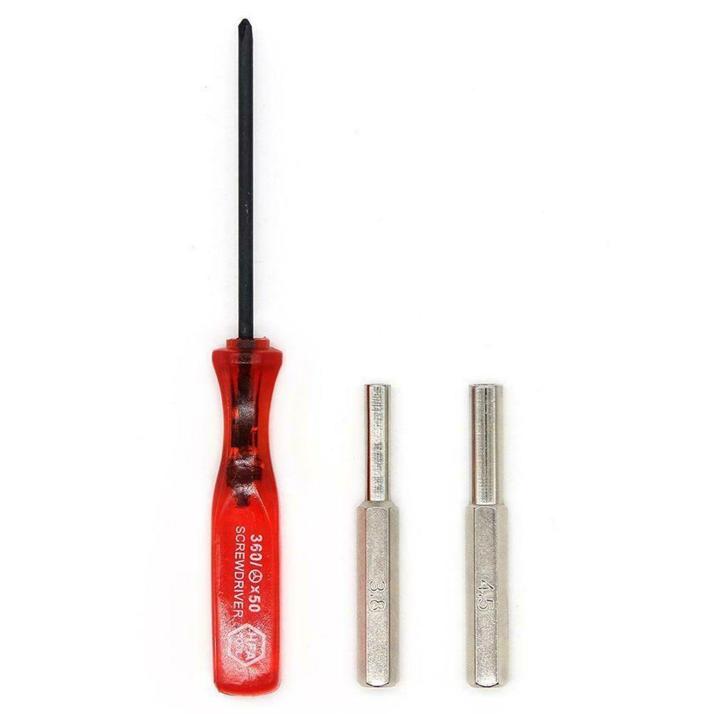 3.8Mm +4.5Mm Orange Screwdriver Bit For Nes Snes N64 For Game Boy Tool Set Red