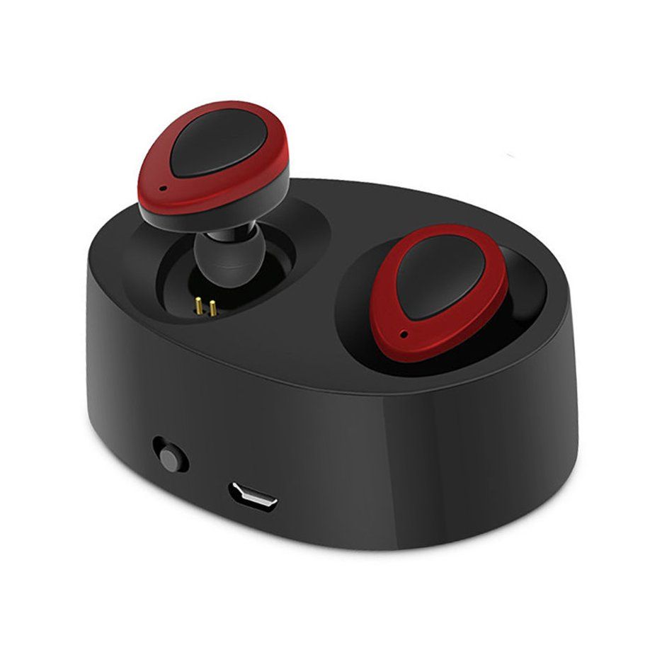 True Wireless Earphones Twins Stereo In-Ear Earbuds With Charge Box