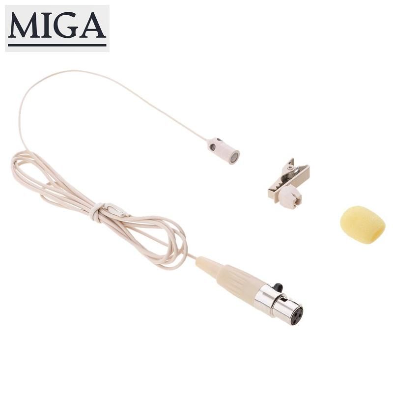 【MIGAPALAZA】 Miracle Shining Lapel Clip-on Undirectional Condenser Microphone Beige 3Pin