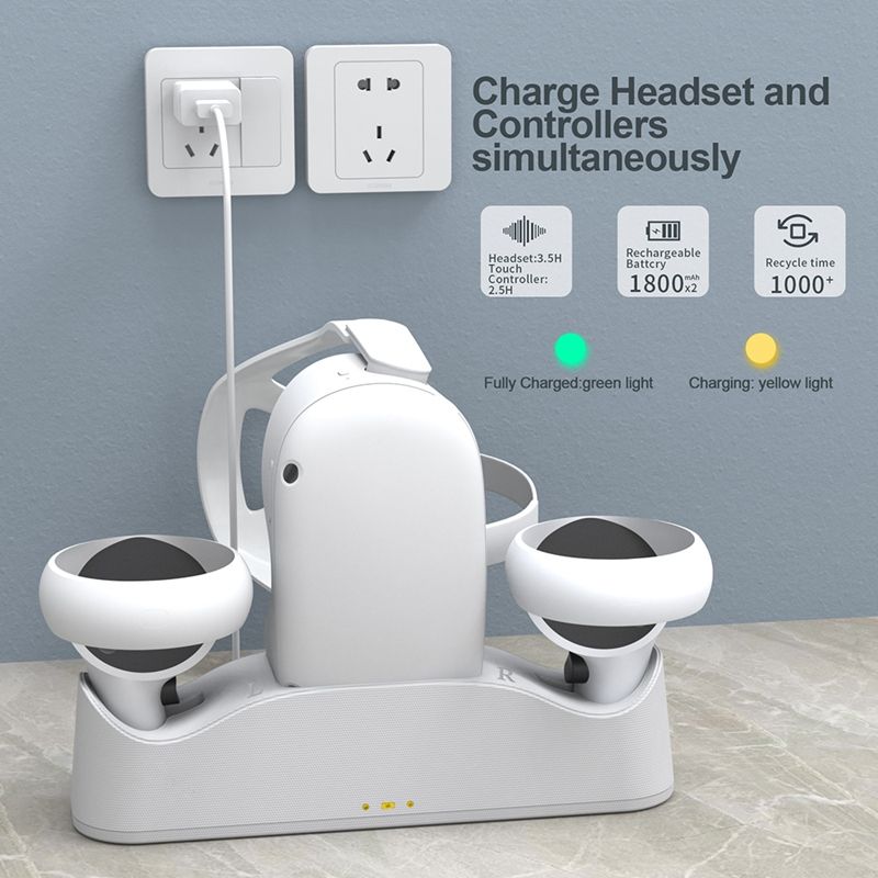 For Oculus Quest 2 VR Display Stand and Controller VR Cradle Charger