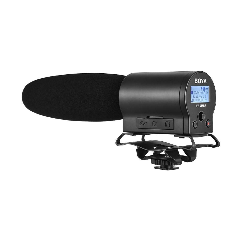 【Flash Deal】BOYA BY-DMR7 Broadcast Quality Condenser Microphone with Flash Recorder