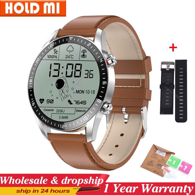Business Smart Watch Men BT Call Custom Face Men's watches ECG Pressure Fitness Tracker Sport Men Woman Smartwatch Fundo APP L13