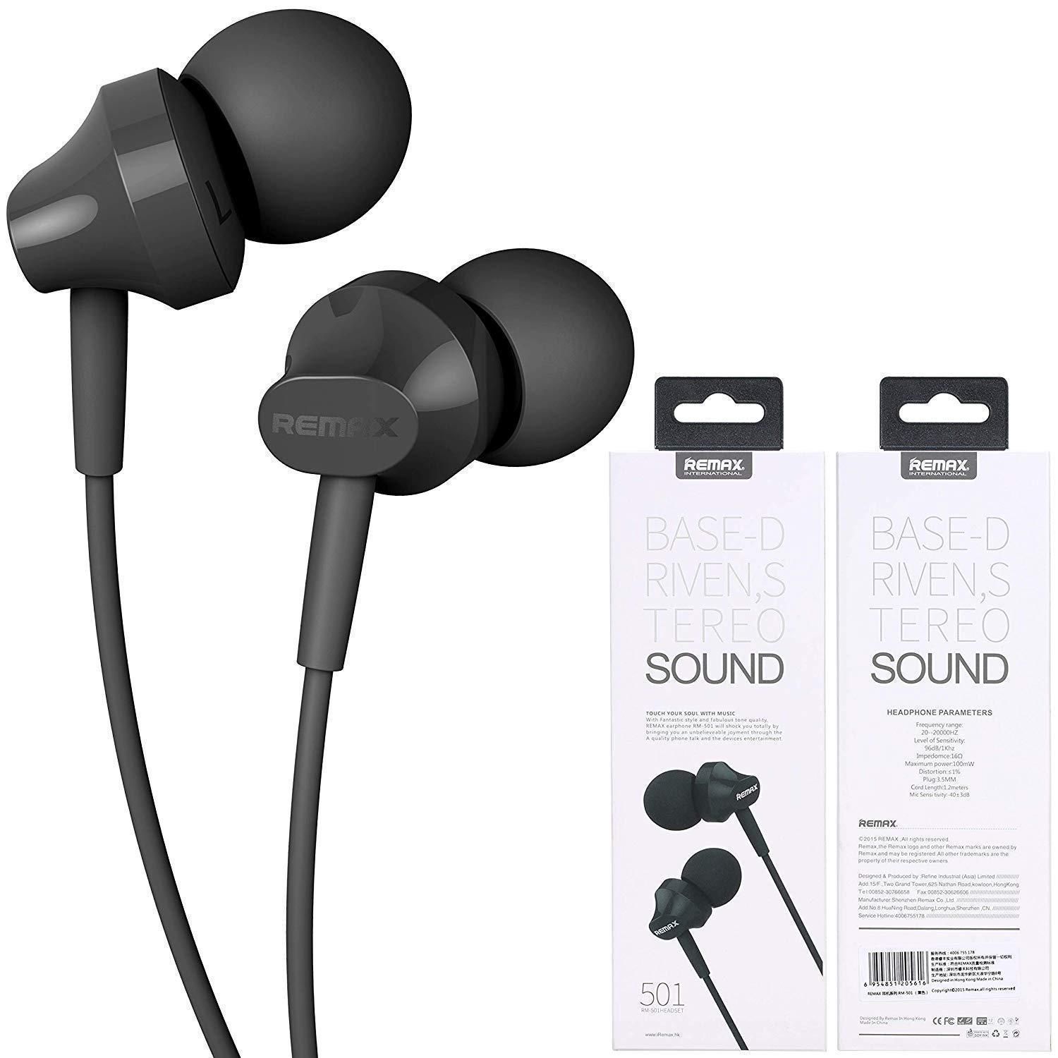 Remax RM 501 In Ear Earphone Stereo Headset