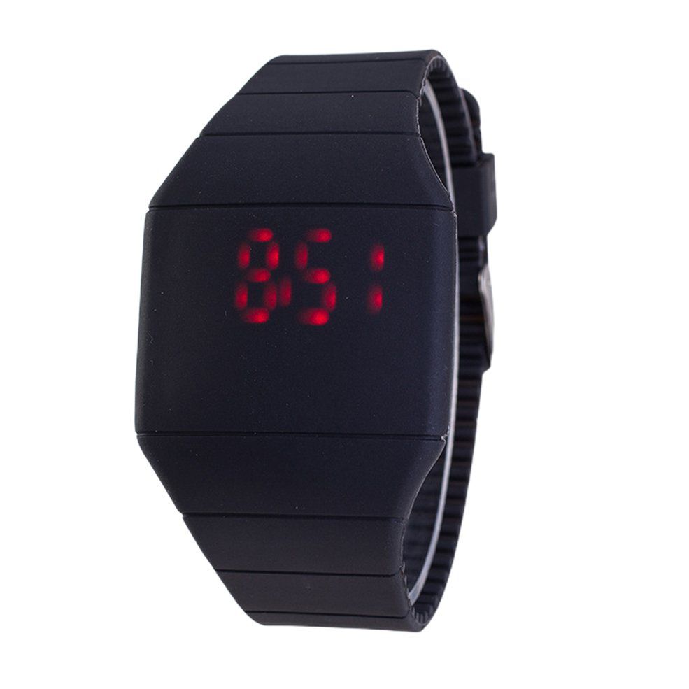 Sports Square Jelly Led Watch Male And Female Student Electronic Watch