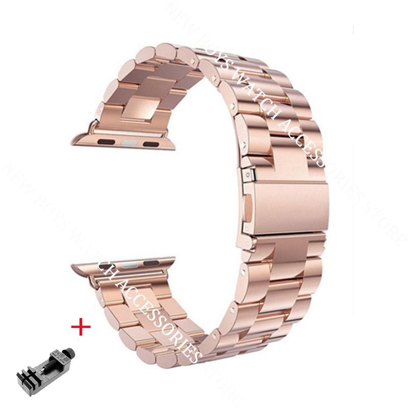 For apple watch band 6 se 5 4 38 42mm Stainless Steel Strap for iwatch loop 40 44mm for apple bands 3 2 1 sport watches bracelet