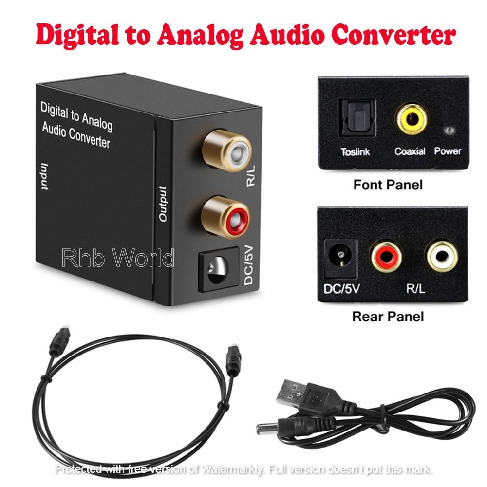 Digital to Analog Audio Converter BLACK