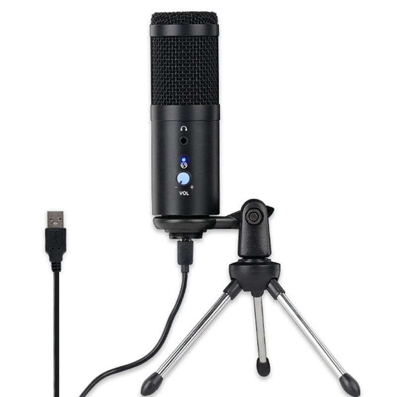 Condenser Microphone Computer USB Port Microphone for Live Broadcast, Voice, Game, Microphone, Karaoke