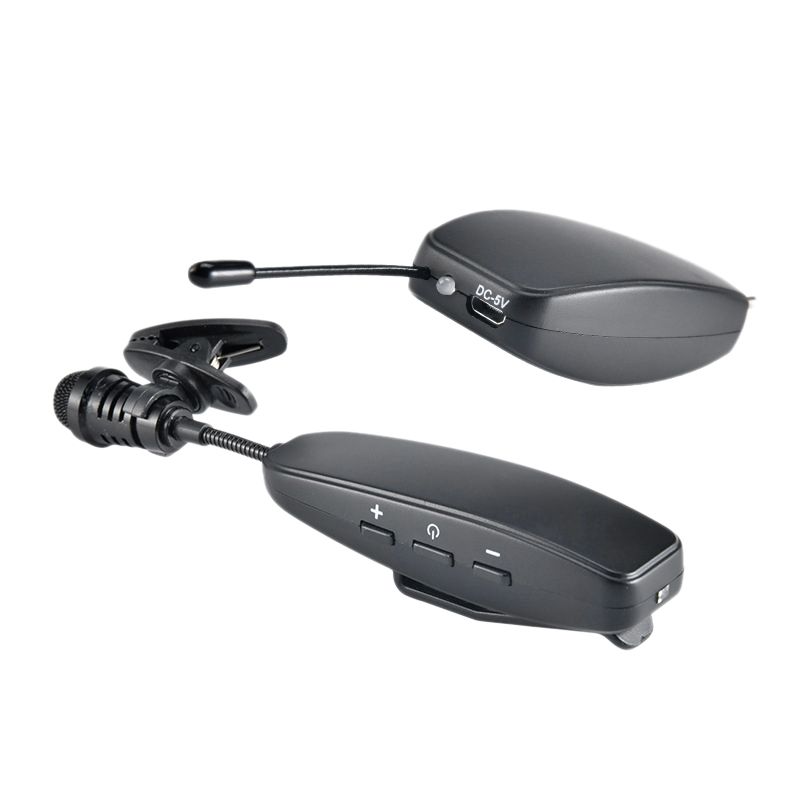 UHF Wireless Lavalier Lapel Microphone 30M Range Voice Amplifier for Recording Video,Teaching,Meeting and Speaking