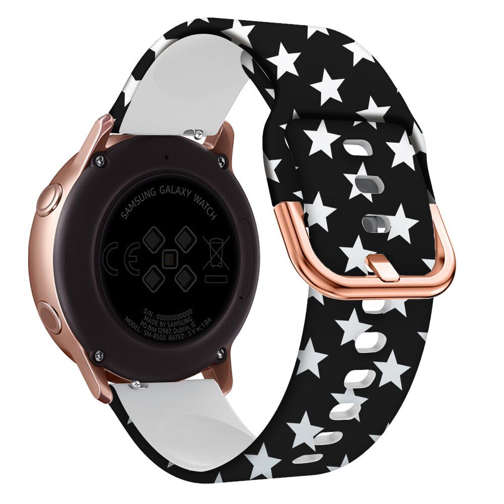 Silicone Printing 20 22mm Sport Wrist Strap For Garmin vivomove HR Smart Watch Band For Vivoactive 3 3T 4 Wristband Accessories