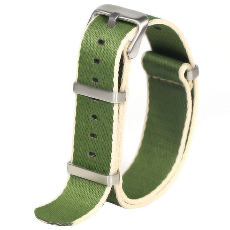 Premium Quality Herringbone 20mm 22mm Seatbelt Watch Band Nylon Nato Strap For Military Watch