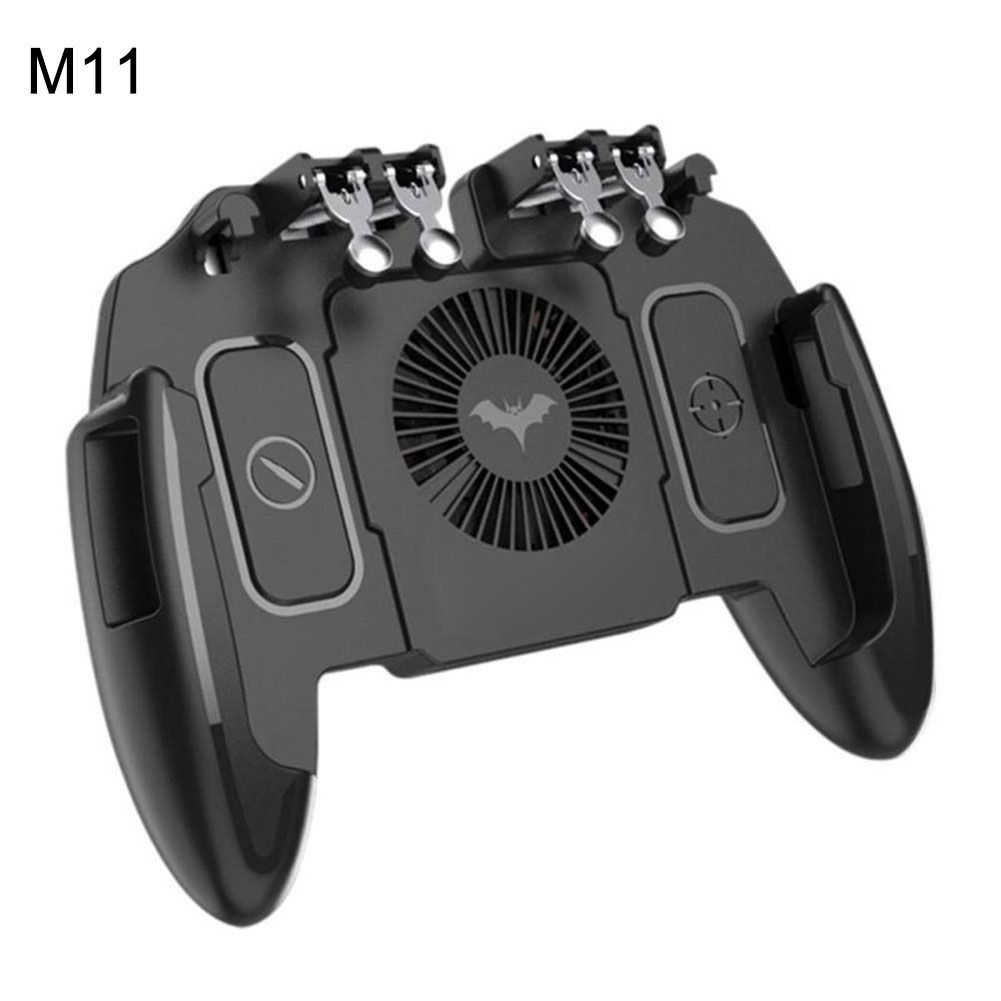 Six Finger Cooling Fan Phone Game Controller Gamepad Shooting Trigger for PUBG