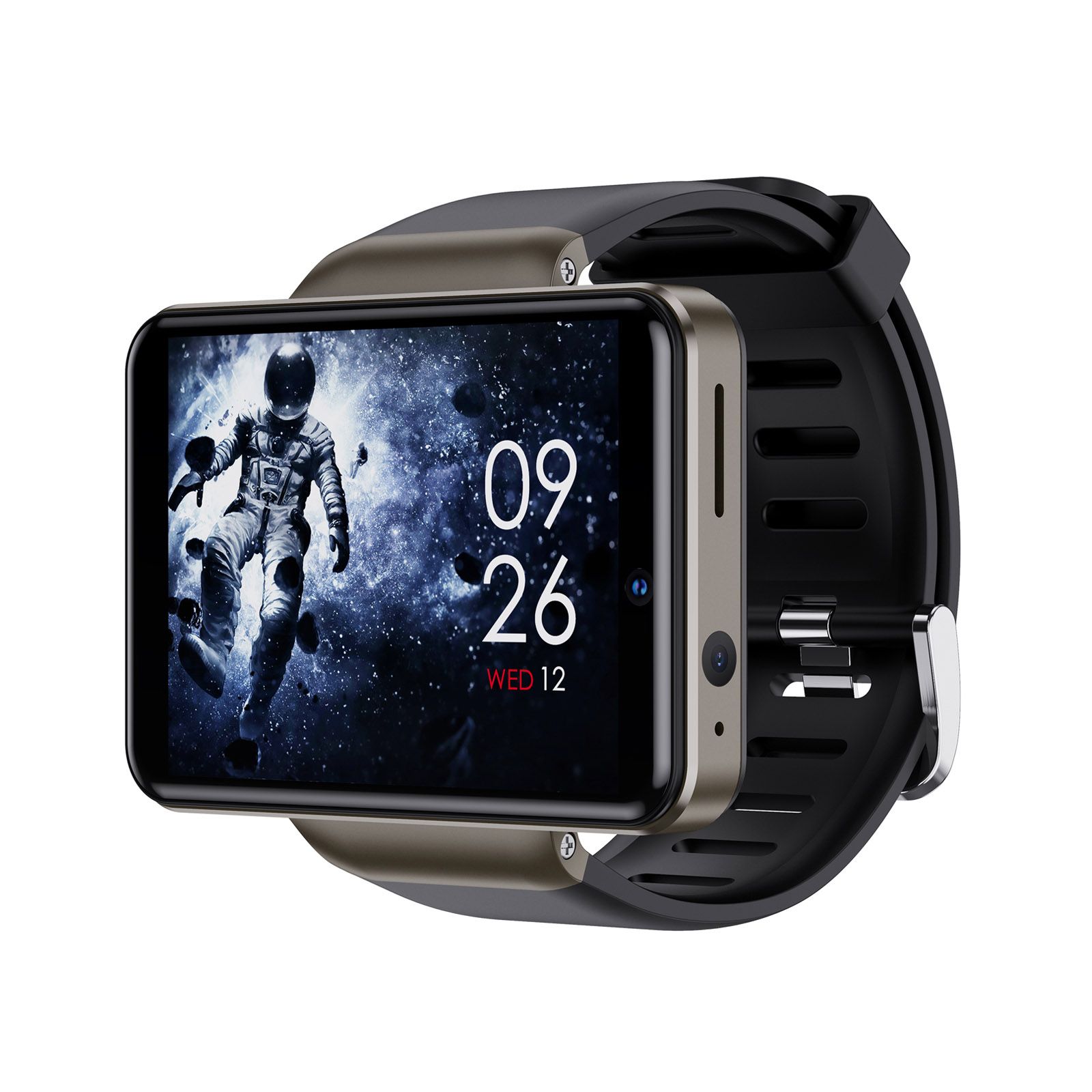 DM101 4G Smart Watch WiFi G-ps BT Smartwatch 2.41-inch Touch Screen Android 7.1 1GB+16GB Dual Camera 5MP+2MP IP67 Waterproof Support Nano S-im Card Heart Rate trac-ker Pedometer