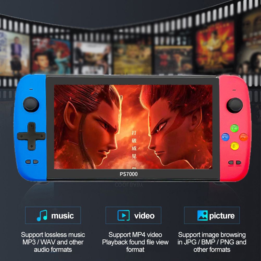 7 Inch Retro Games Console 128 bit Handheld Game Console 32G Game Console high quality