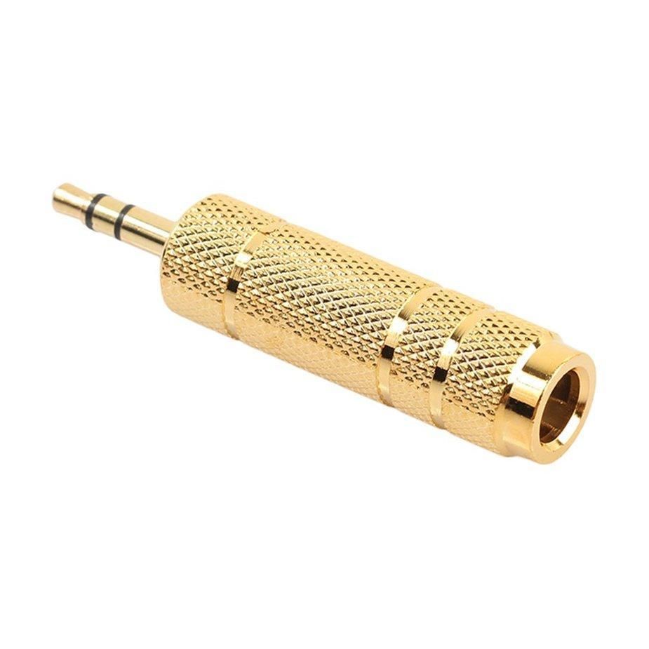 3.5mm 1/8inch Male To 6.35mm 1/4inch Female Adapter 3.5mm Plug To 6.35mm Jack Stereo Audio Adapter For Microphone Headset