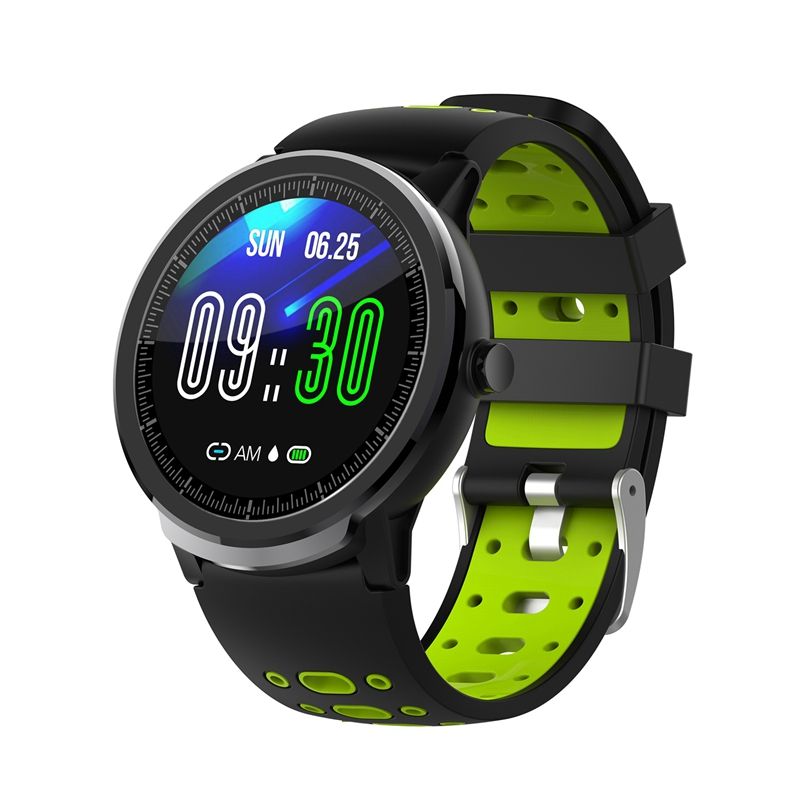 NORTH EDGE Smart Men Watch Blood Pressure Round Smart Watch Women Watch Waterproof IP67 Sport Tracker for Android IOS Green