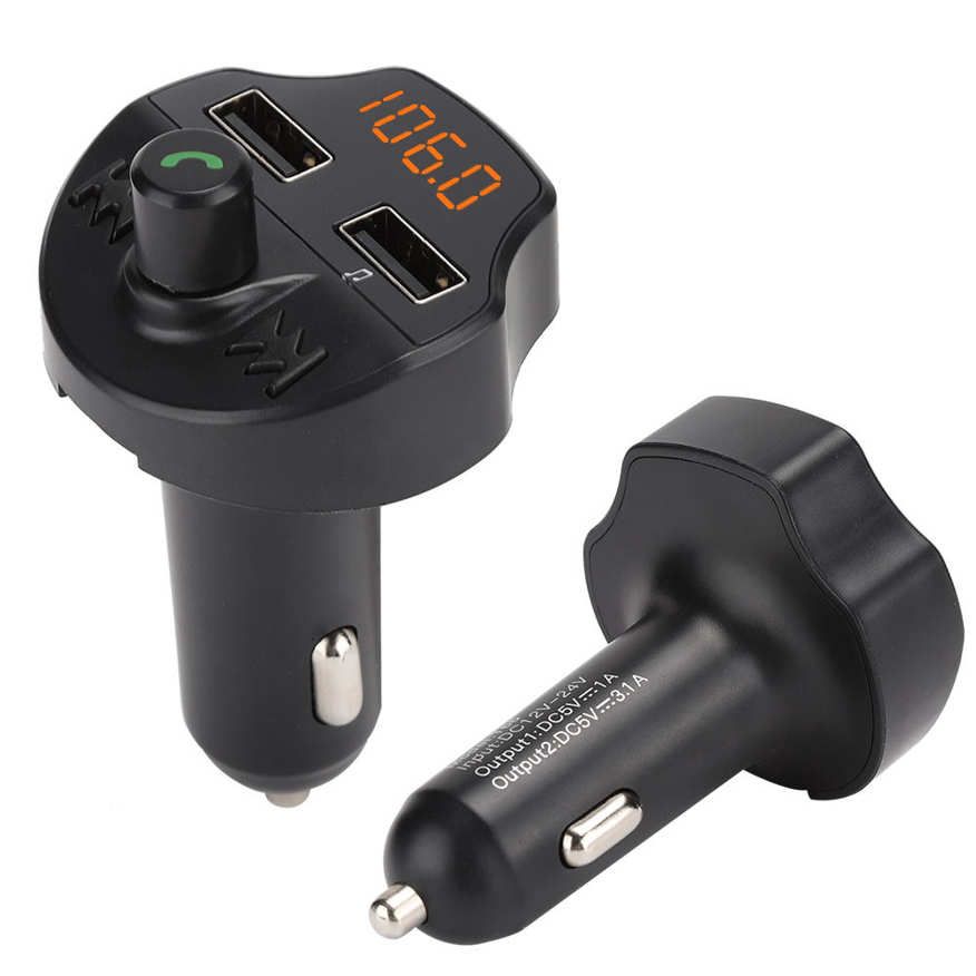 Audio Bluetooth Transmitter T66 5.0 Car Music MP3 Player FM Modulator for Android/IOS