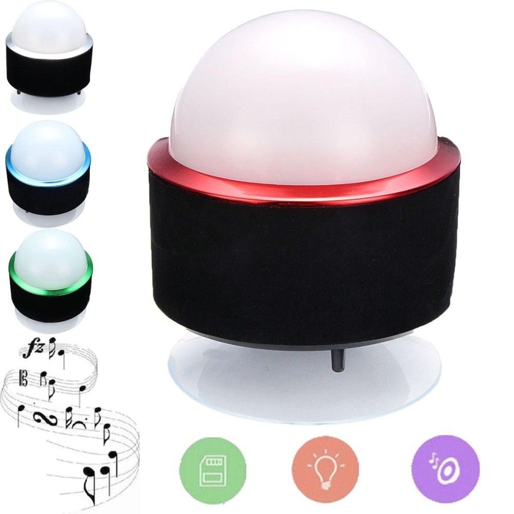 new for you Mini Portable Bluetooth Wireless Speaker For iPhone iPad MP3 + LED Night Light