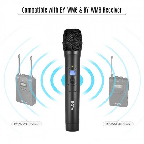 BOYA BY-WHM8 Pro Cardioid Wireless Transmitter/Handheld Microphone (556 to 595 MHz)