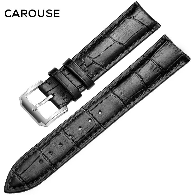 Carouse Watchband Soft Calf  Leather Watch Strap 18mm 20mm 22mm 24mm Watch Band for Tissot Seiko Accessories Wristband