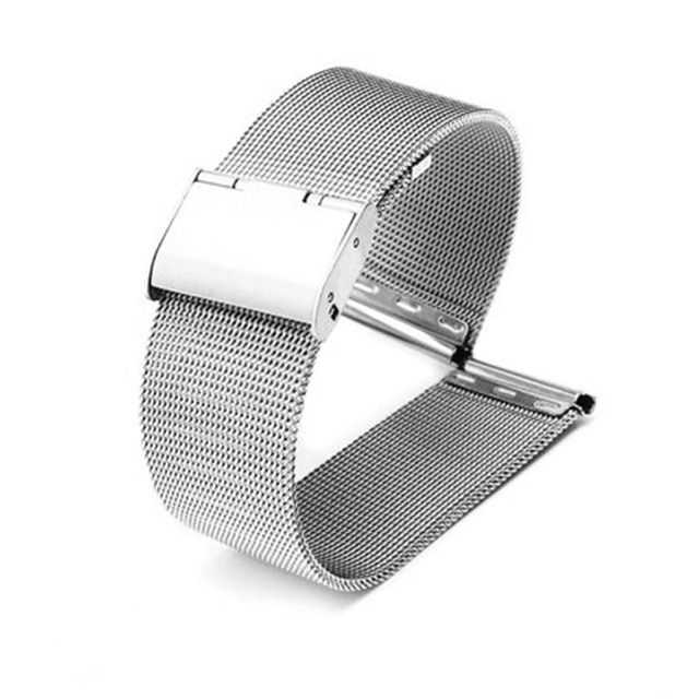 Milanese Watchband 12mm 14mm 16mm 18mm 20mm 22mm 24mm Universal Stainless Steel Metal Watch Band Strap Bracelet Black Rose Gold