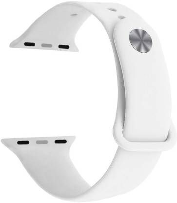 42mm 44mm 45mm Soft Silicone Replacement Strap For Smart Watch- White