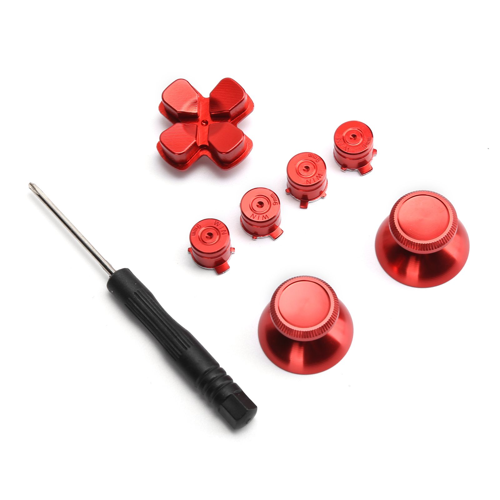 For PlayStation 4 Metal Buttons Gamepad Controller Joystick Game Thumbsticks