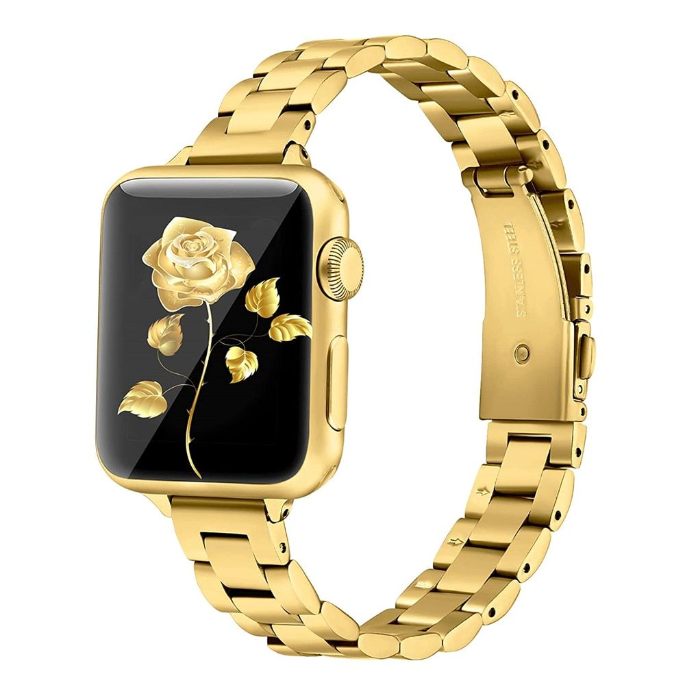 Women Metal Bracelet for Apple Watch SE 40mm 44mm Band Series 6/5/4/3/2/1 Slim Stainless Steel Wrist Strap for iWatch SE 6 Bands