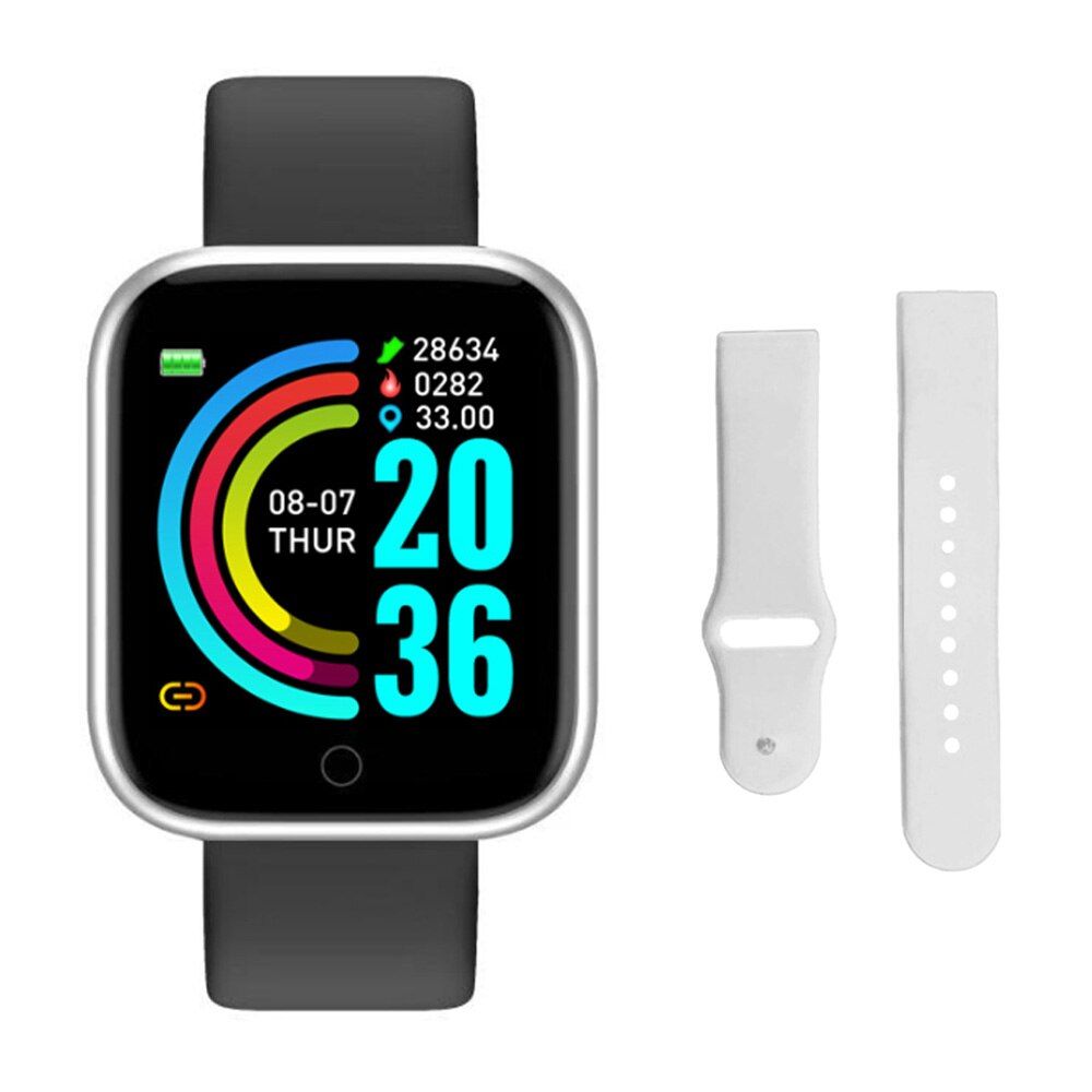 Y68 Smart Watch Women D20 Pro Men Smartwatch for Apple IOS Android Heart Rate Monitor Blood Pressure Sports Tracker Wristband