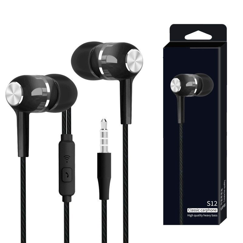 Earphone Wired Super Bass 3.5mm Crack Colorful Sport Headset Earbud With Microphone Hands Free For Samsung fone de ouvido sh*