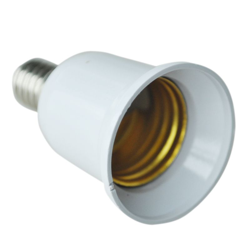 E14 to E27 Extend Base LED CFL Light Bulb Lamp Adapter Converter Screw Socket