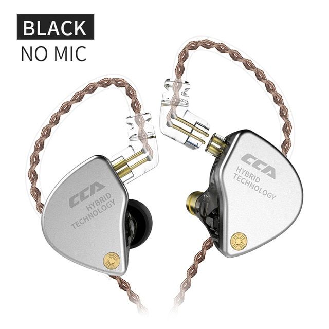CCA CA4 1BA+1DD Hybrid In Ear Earphone HIFI Monitor Sports Running Stage IEM 2 Drive Unit Headset Detachable 2Pin Cable CCA C10