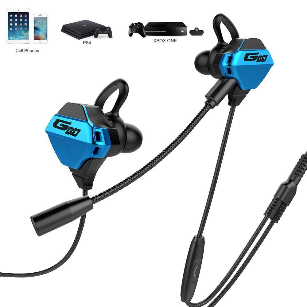 G11 Gaming Headset, Gaming E-Sports Earphones Noise Cancelling In-Ear Headphones with Detachable Mic Stereo for PUBG