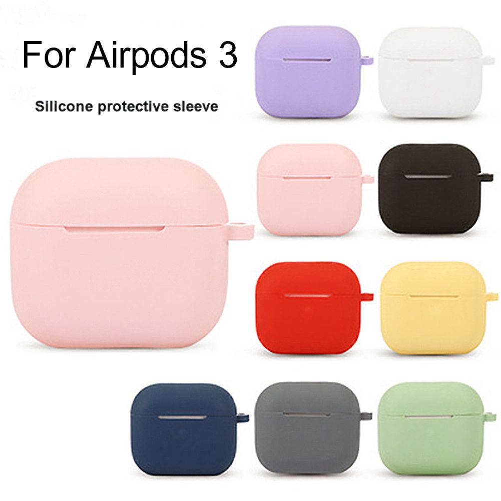 Silicone Protective Shell Protective Case For Airpods 3 Protective Cover For Apple Airpods 3 Bluetooth-compatible Headset Set