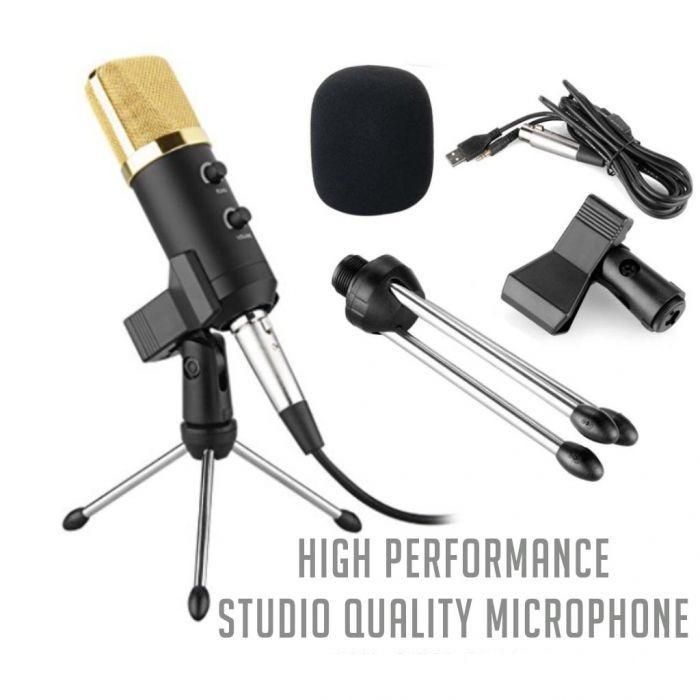 BM 100 FX 3.5mm USB Condenser Microphone for Youtube, Tiktok, Facebook