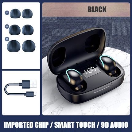 New Mini Wireless Headphones Swimming Bluetooth5.0 Earphone TWS In-Ear Sports Running Headset Support iOS/Android Phones HD Call