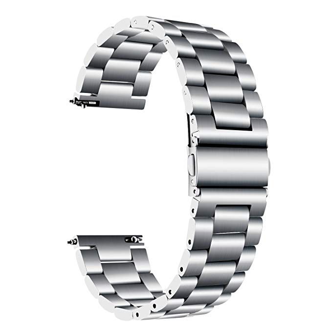 18mm 22mm 20mm 24mm Band For SAMSUNG Galaxy Watch 42 46mm galaxy watch 3 45mm 41mm  Stainless Steel For Amazfit Bip GTR straps