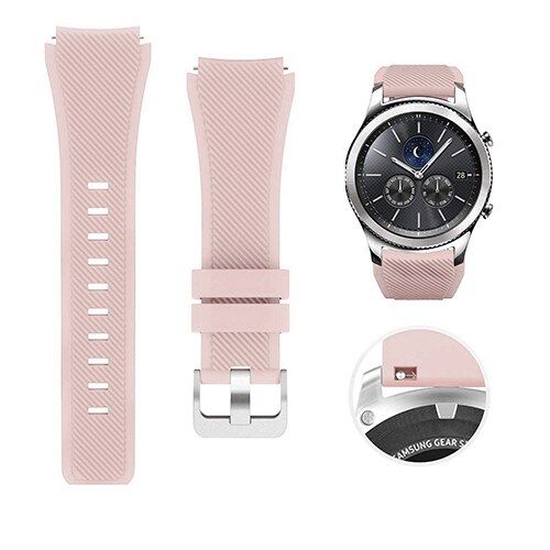 22mm Silicone Band for Samsung Galaxy Watch 46mm 42mm Sports Strap for Samsung Gear S3 Frontier/Classic active 2 Huawei Watch 2
